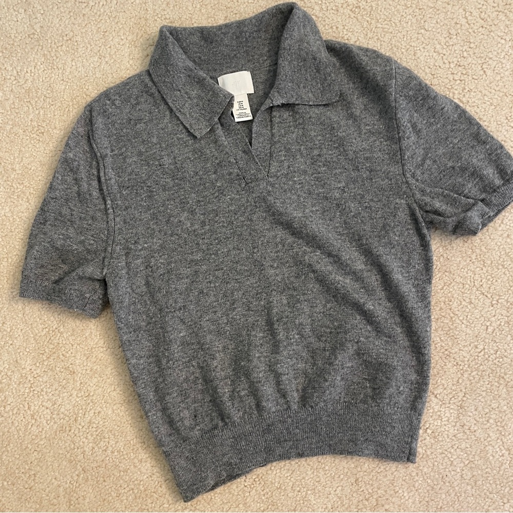 H&M Fine-Knit Polo Shirt